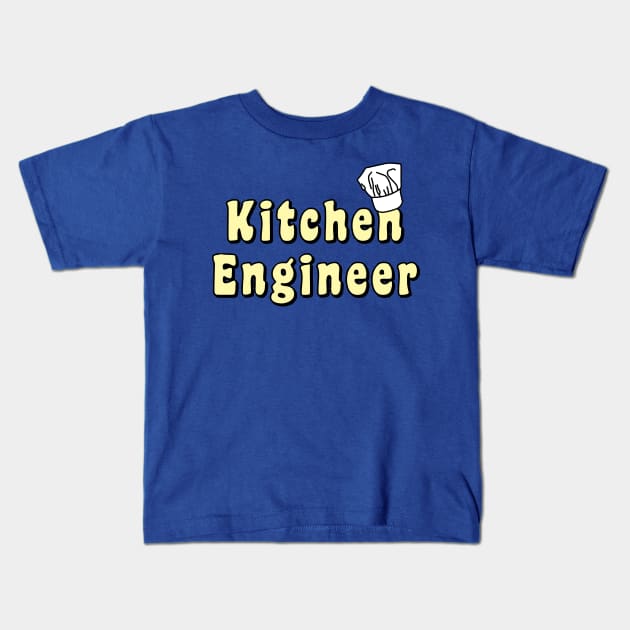 Kitchen Engineer Kids T-Shirt by Barthol Graphics